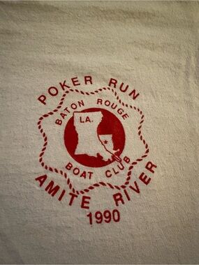 Vintage 1990 smite river poker run Baton Rouge boat club M